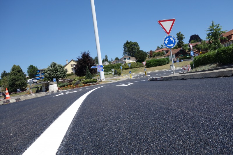 Image Reinforcement of the double roundabout at Marly (canton of Fribourg-Reinforcement of the double roundabout at Marly (canton of Fribourg- Switzerland)